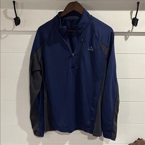 L.L. Bean Men's Navy and Charcoal Performance Jacket